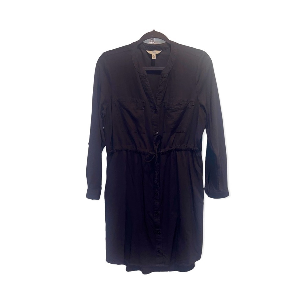 TIME AND TRUE Blue/Gray Utility Dress M